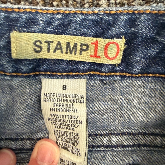 Stamp 10 Women's Size 8 Mid-Rise Boot Cut Jeans - Picture 5 of 7